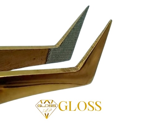 Pęseta do rzęs Gold Swan