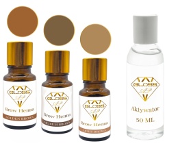 Zestaw Henna pudrowa dla jasnych włosów/ karnacji